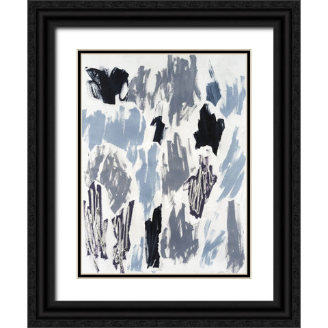 UV Waves I Black Ornate Wood Framed Art Print with Double Matting by Lam, Vanna