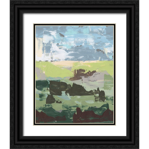 Dream Field I Black Ornate Wood Framed Art Print with Double Matting by Moore, Regina