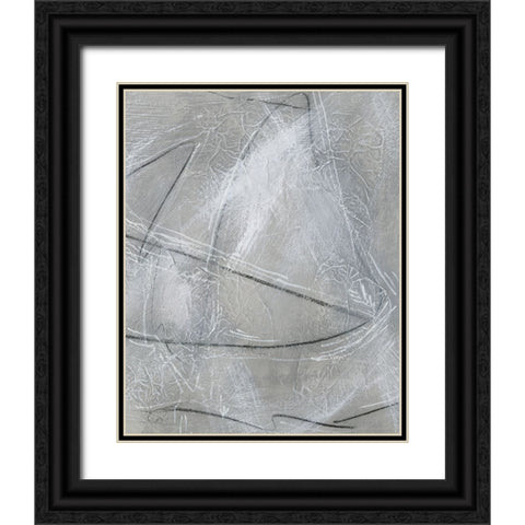 Aluminum I Black Ornate Wood Framed Art Print with Double Matting by Moore, Regina