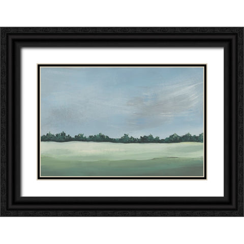 Pastoralis I Black Ornate Wood Framed Art Print with Double Matting by Moore, Regina