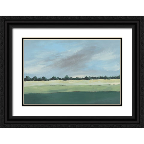 Pastoralis II Black Ornate Wood Framed Art Print with Double Matting by Moore, Regina