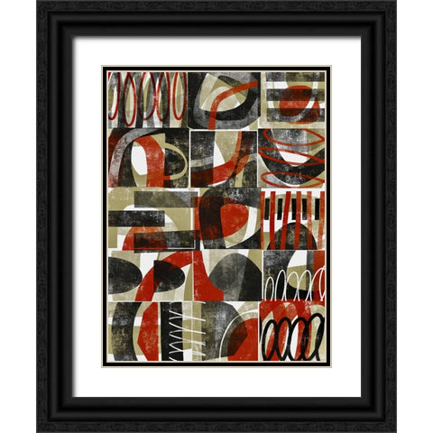 Compartment II Black Ornate Wood Framed Art Print with Double Matting by Galapon, Nikki