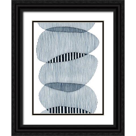 Thick and Thin I Black Ornate Wood Framed Art Print with Double Matting by Galapon, Nikki