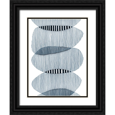 Thick and Thin II Black Ornate Wood Framed Art Print with Double Matting by Galapon, Nikki