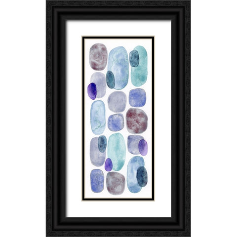 Violet Turquoise III Black Ornate Wood Framed Art Print with Double Matting by Galapon, Nikki