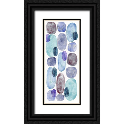 Violet Turquoise IV Black Ornate Wood Framed Art Print with Double Matting by Galapon, Nikki