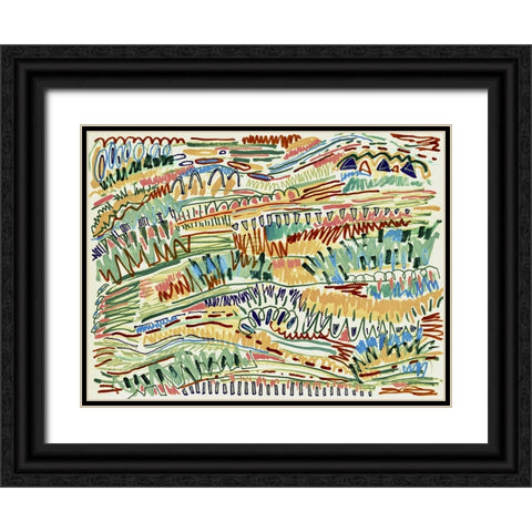 Marked Landscape Black Ornate Wood Framed Art Print with Double Matting by Galapon, Nikki