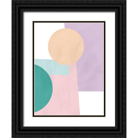 Paper Daydream I Black Ornate Wood Framed Art Print with Double Matting by Vess, June Erica