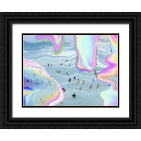 Summer Heatwave I Black Ornate Wood Framed Art Print with Double Matting by Barnes, Victoria