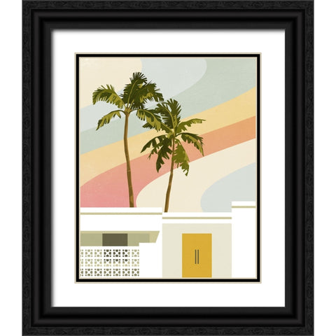 Palm Springs Paradise I Black Ornate Wood Framed Art Print with Double Matting by Barnes, Victoria