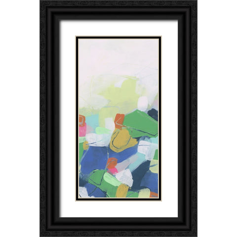 Fractal Fold IV Black Ornate Wood Framed Art Print with Double Matting by Vess, June Erica