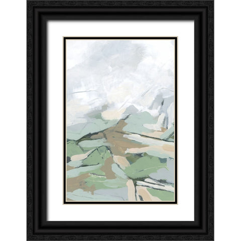 Snowcap Valley I Black Ornate Wood Framed Art Print with Double Matting by Vess, June Erica