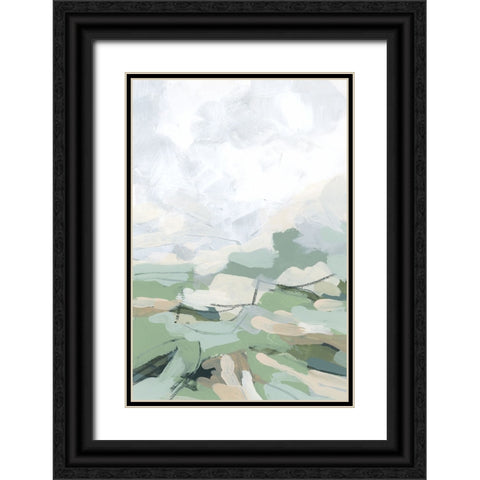Snowcap Valley III Black Ornate Wood Framed Art Print with Double Matting by Vess, June Erica