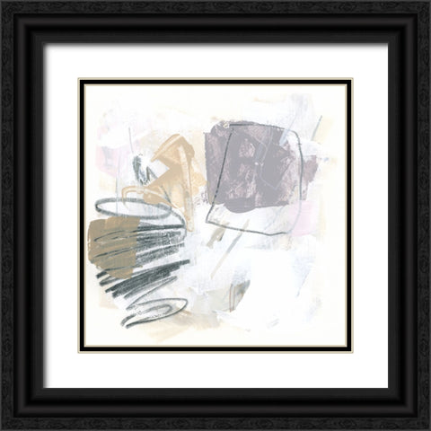 Erosion IV Black Ornate Wood Framed Art Print with Double Matting by Vess, June Erica