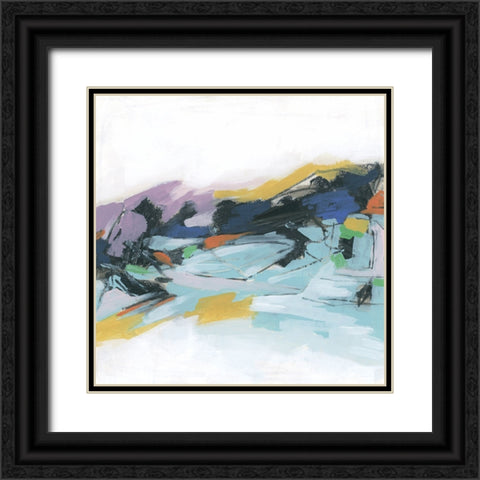Graffiti Hills II Black Ornate Wood Framed Art Print with Double Matting by Vess, June Erica