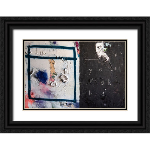 Being Ok II Black Ornate Wood Framed Art Print with Double Matting by Youngstrom, Kent