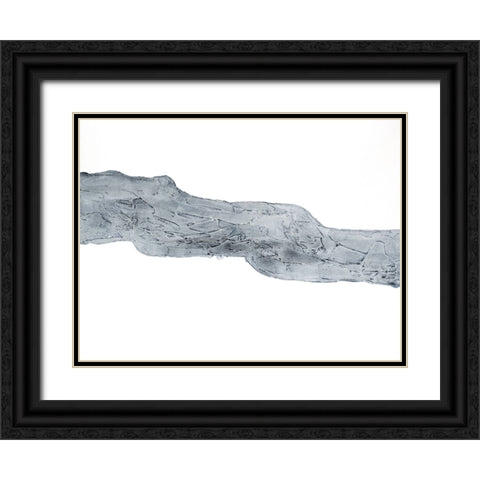 Indigo Streak II Black Ornate Wood Framed Art Print with Double Matting by Willett, Michael