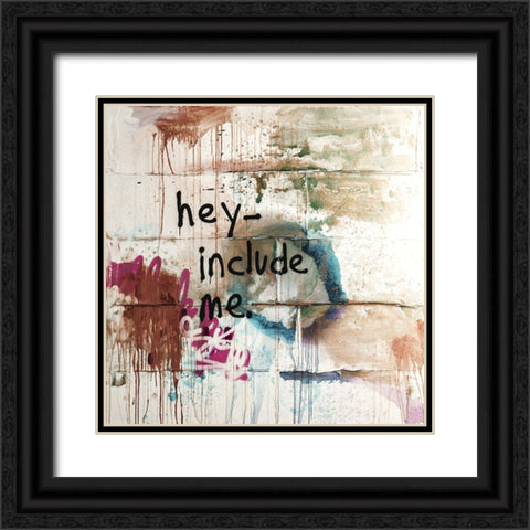 Hey II Black Ornate Wood Framed Art Print with Double Matting by Youngstrom, Kent