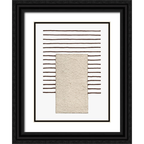 Monolithic  I Black Ornate Wood Framed Art Print with Double Matting by Saunders, Alonzo
