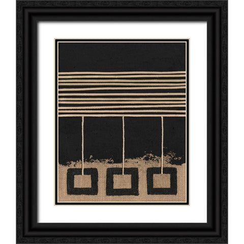 Pendulums II Black Ornate Wood Framed Art Print with Double Matting by Saunders, Alonzo