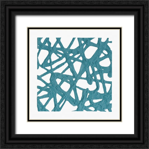 Casting the Net II Black Ornate Wood Framed Art Print with Double Matting by Saunders, Alonzo