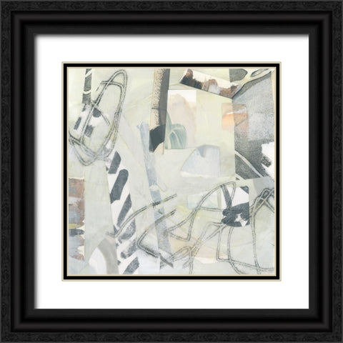 Micro Flotsam II Black Ornate Wood Framed Art Print with Double Matting by Vess, June Erica