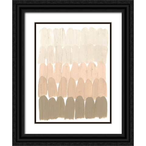 Earth Tone Swatch I Black Ornate Wood Framed Art Print with Double Matting by Vess, June Erica