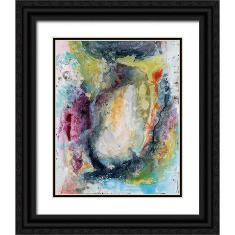 Prism Mirror II Black Ornate Wood Framed Art Print with Double Matting by Willett, Michael