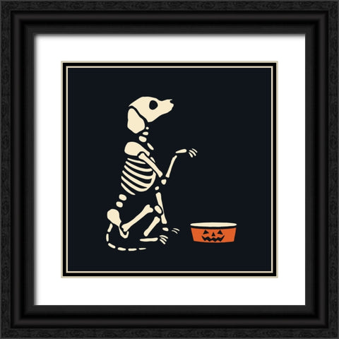 Skelepet I Black Ornate Wood Framed Art Print with Double Matting by Barnes, Victoria