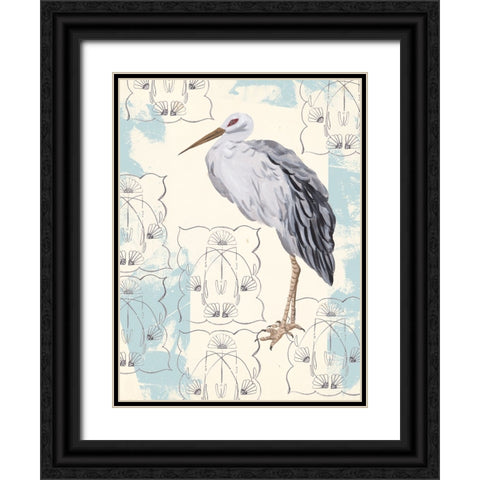 Gloom Wader II Black Ornate Wood Framed Art Print with Double Matting by Wang, Melissa