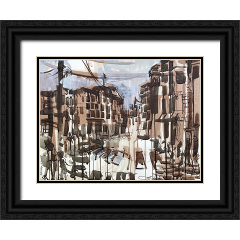 Portland Maine I Black Ornate Wood Framed Art Print with Double Matting by Ferrell, Erin McGee