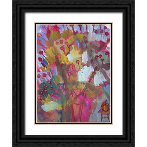 Under the Apple Tree III Black Ornate Wood Framed Art Print with Double Matting by Ferrell, Erin McGee