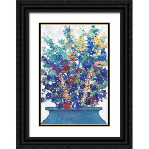 A bunch of Flowers I Black Ornate Wood Framed Art Print with Double Matting by OToole, Tim