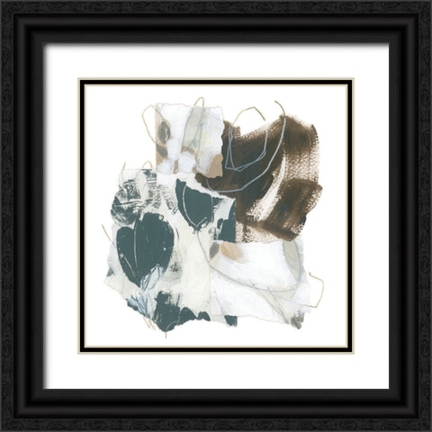 Cortar II Black Ornate Wood Framed Art Print with Double Matting by Vess, June Erica