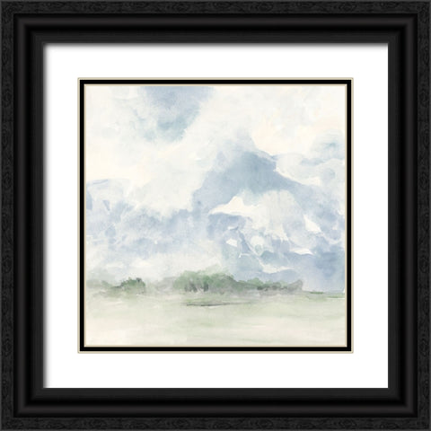 Blue Sky Horizon I Black Ornate Wood Framed Art Print with Double Matting by Vess, June Erica