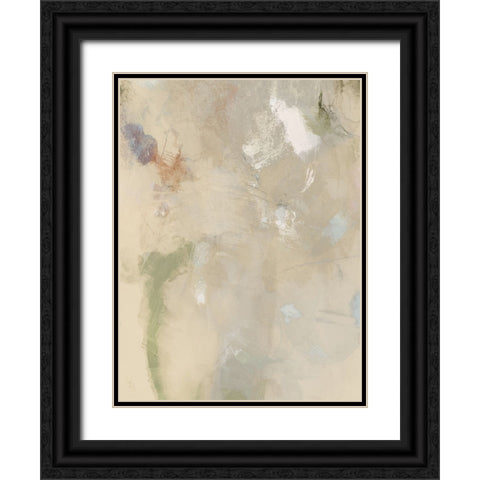 Muted Pastel IV Black Ornate Wood Framed Art Print with Double Matting by Barnes, Victoria