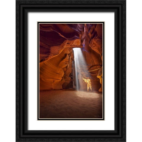 Guiding Light I Black Ornate Wood Framed Art Print with Double Matting by Drost, David