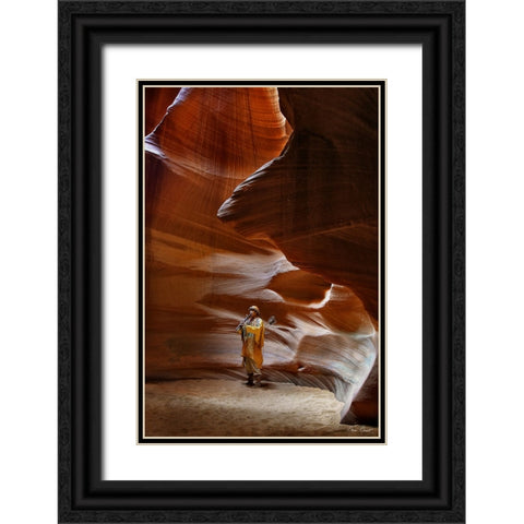 Guiding Light IV Black Ornate Wood Framed Art Print with Double Matting by Drost, David