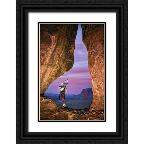 Natures Melody II Black Ornate Wood Framed Art Print with Double Matting by Drost, David