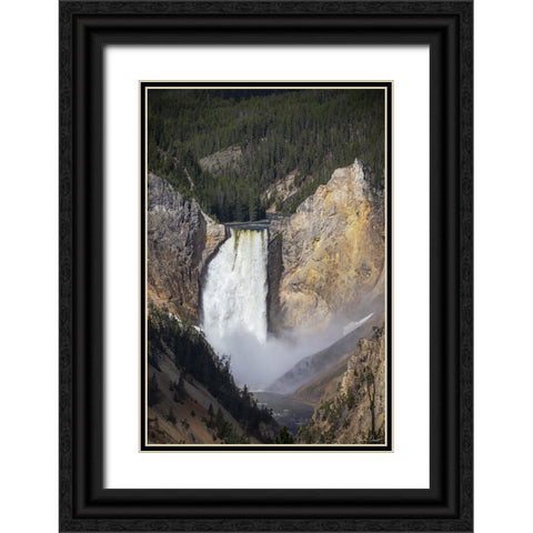 Rapid Waterfall IV Black Ornate Wood Framed Art Print with Double Matting by Drost, David