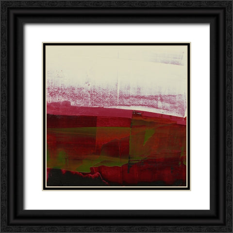 Abstract Veil II Black Ornate Wood Framed Art Print with Double Matting by Gordon, Sharon