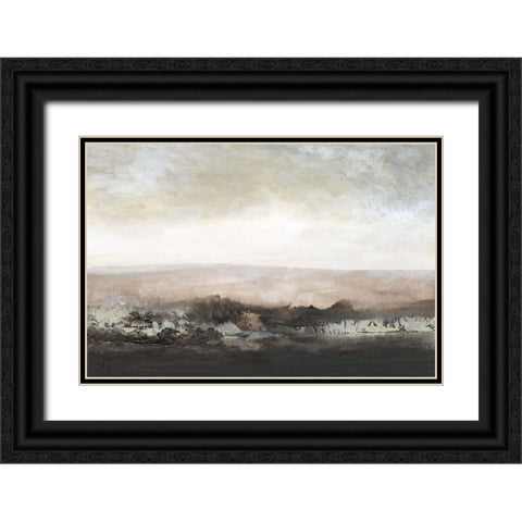 Across the Hills Black Ornate Wood Framed Art Print with Double Matting by Gordon, Sharon