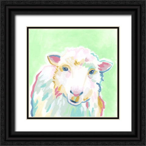 Pop Pasture I Black Ornate Wood Framed Art Print with Double Matting by Vess, June Erica