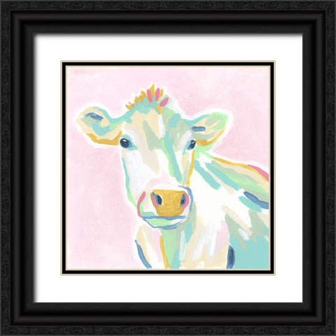 Pop Pasture II Black Ornate Wood Framed Art Print with Double Matting by Vess, June Erica