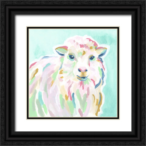 Pop Pasture IV Black Ornate Wood Framed Art Print with Double Matting by Vess, June Erica