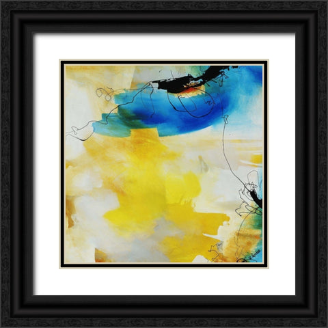 Kinetics II Black Ornate Wood Framed Art Print with Double Matting by Drotar, Rikki