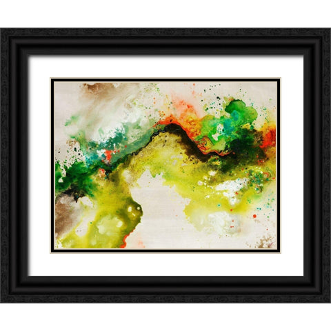 Animated Flow I Black Ornate Wood Framed Art Print with Double Matting by Drotar, Rikki