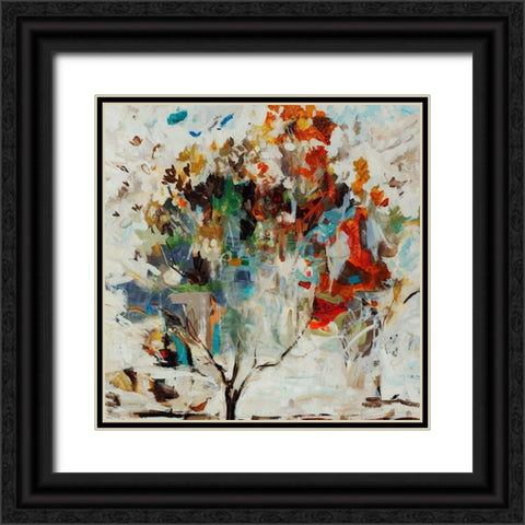 Bird Nest Tree Black Ornate Wood Framed Art Print with Double Matting by Maas, Jodi