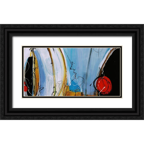 Playground Pops Black Ornate Wood Framed Art Print with Double Matting by Douglass, Farrell