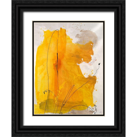 Jovial II Black Ornate Wood Framed Art Print with Double Matting by Drotar, Rikki